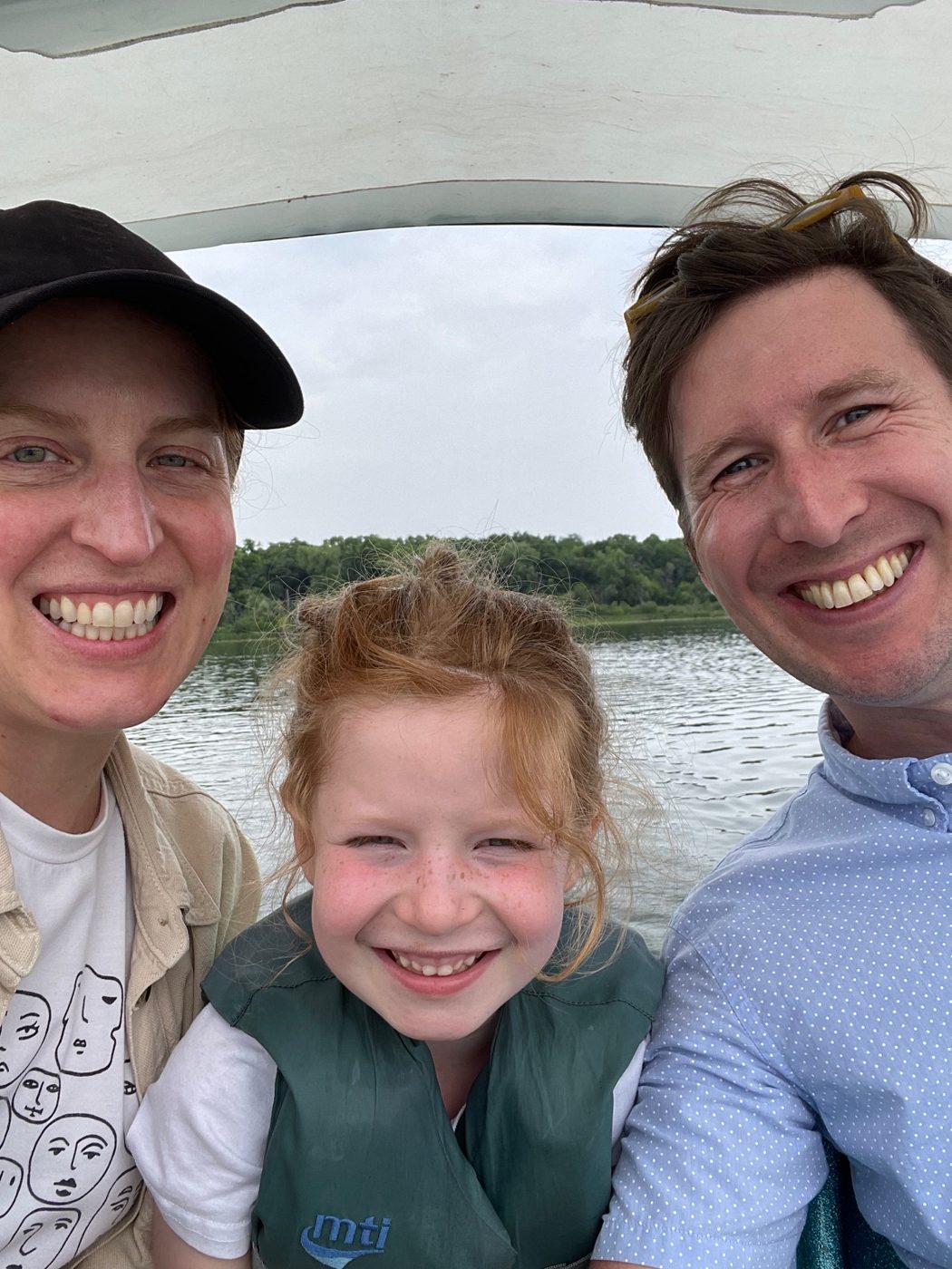 Thomas and family by the lake